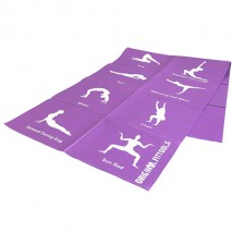 Складной коврик для йоги 4 мм (с упражнениями)
