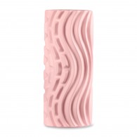 Ролик массажный для йоги INDIGO PVC Волна IN275 33*14 см Розовый