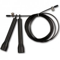 Скакалка высокооборотная Кроссфит стальной шнур в оплетке INDIGO 97161 IR 2,7 м Черный