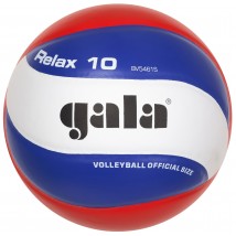 Мяч волейбольный GALA Relax 10 тренировочный клееный (PU) BV 5461 S Бело-сине-красный